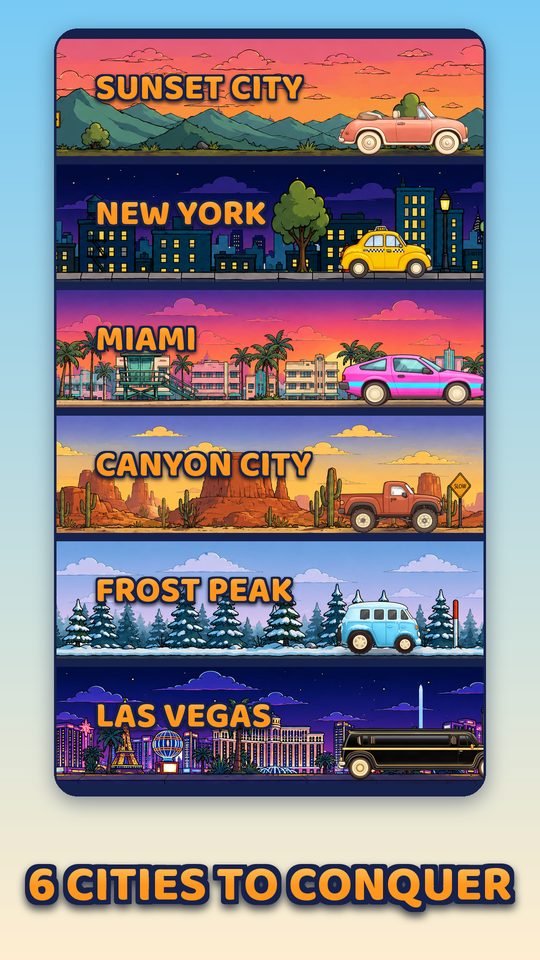 Six cities to conquer